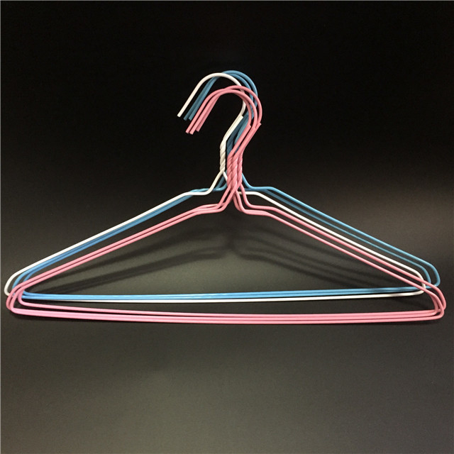 Shockproof Wire Hanger Material PVC Coated Customized Color Eco Friendly